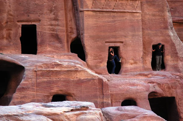 Petra in het Hasjemitisch Koninkrijk Jordanië — Stockfoto