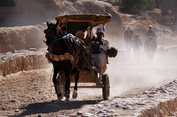 Petra en el Reino Hachemita de Jordania — Foto de Stock