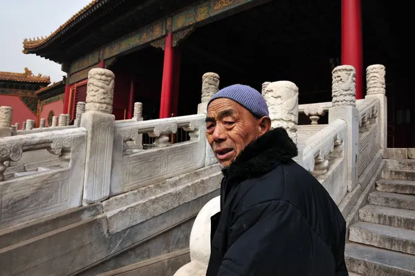 Vecchio uomo cinese — Foto Stock