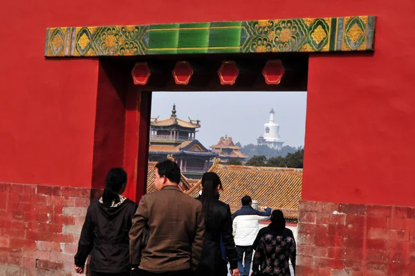 Die verbotene Stadt in Peking China — Stockfoto