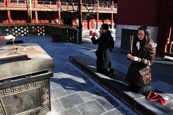 Il Tempio Lama a Pechino Cina — Foto Stock