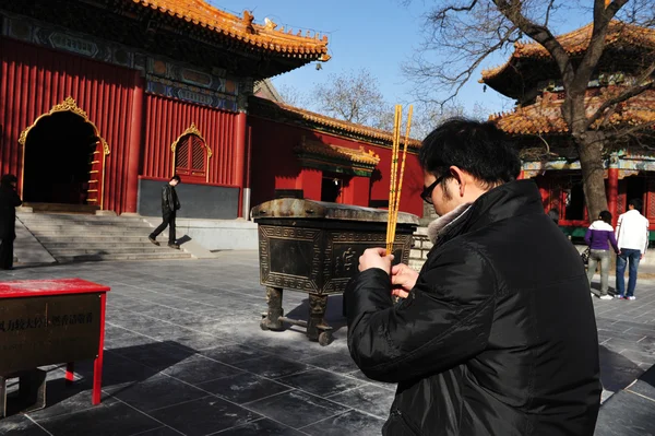 Świątynia Lamy w Pekinie — Zdjęcie stockowe