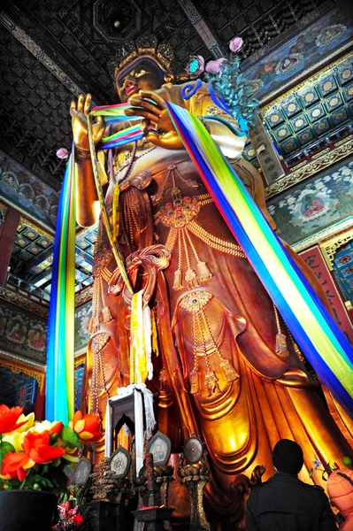 Храм Ламы в Пекине Китай — стоковое фото