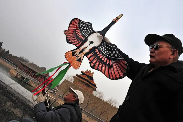 Kinesiska drakar i Peking — Stockfoto