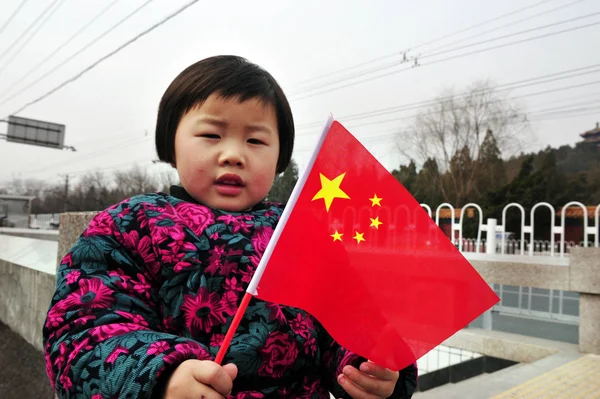 Una politica per bambini in Cina — Foto Stock