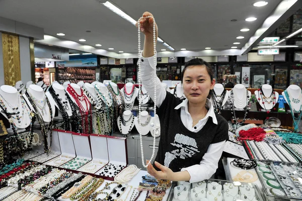 Marché aux perles à Pékin, Chine — Photo