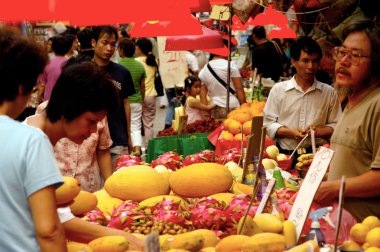 Kowloon city market hong Kong, Çin