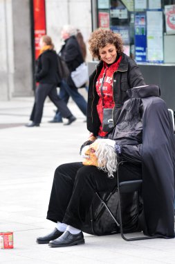 madrid İspanya sokak sanatçı