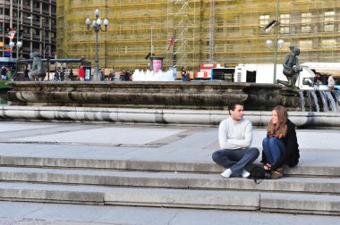 İspanya - madrid cityscape seyahat fotoğrafları