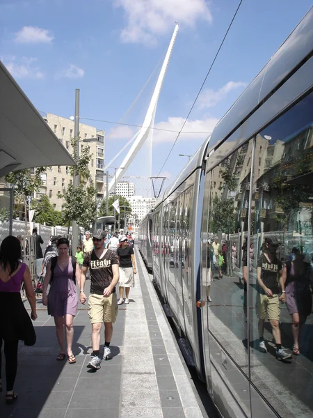 Jerusalem Light Rail — Stock Photo, Image