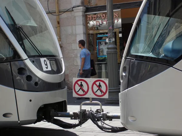 Jerusalem Light Rail — Stock Photo, Image