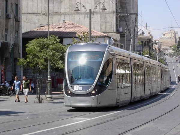 Jeruzalem lightrail — Stockfoto