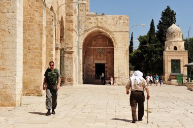 Kudüs İsrail tapınak Dağı ve El Aksa Camii