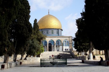 Temple mount ve Kudüs İsrail kaya kubbe