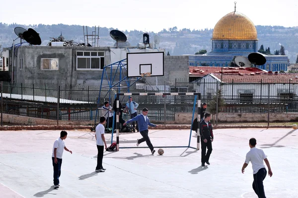 Temple mount a al Aksá mešita v Jeruzalémě Izrael — Stock fotografie