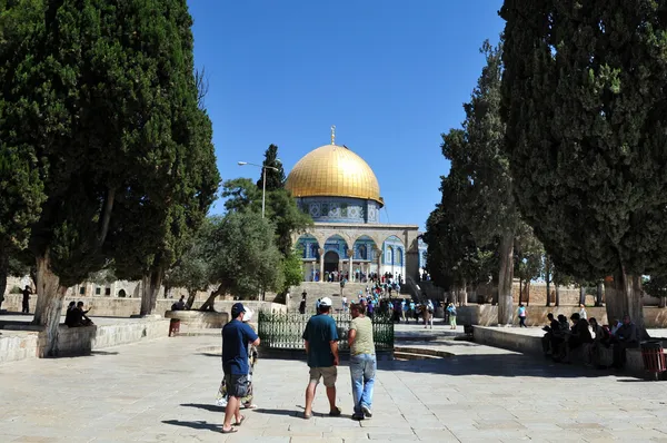 Tempelberg en de Rotskoepel in Jeruzalem, Israël — Stockfoto