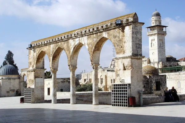 Temple mount ve Kudüs İsrail kaya kubbe — Stok fotoğraf