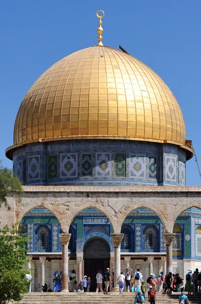 Temple mount ve Kudüs İsrail kaya kubbe — Stok fotoğraf