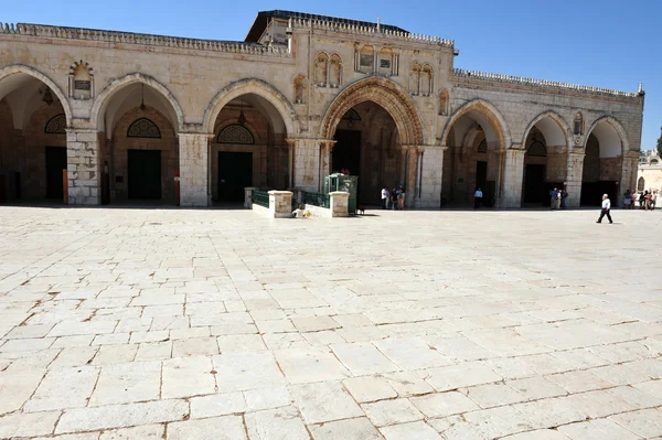 Monte do Templo e Mesquita Al-Aqsa em Jerusalém Israel — Fotografia de Stock