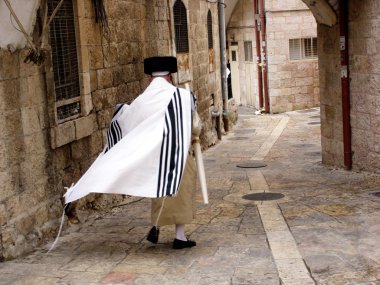 Mea shearim mahalle Kudüs İsrail.