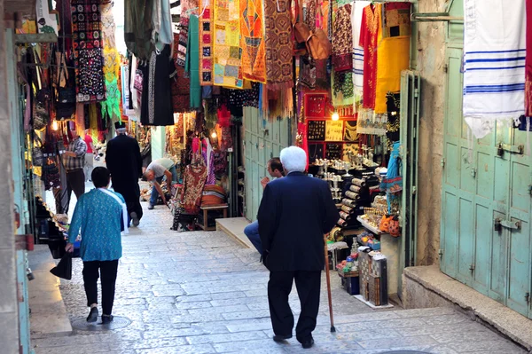 Mercado de Jerusalén Ciudad Vieja — Foto de Stock