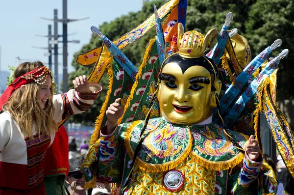 惠灵顿中国新的一年蛇 — 图库照片