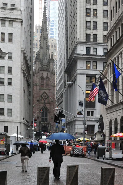 Wall Street Manhattan Nova Iorque — Fotografia de Stock