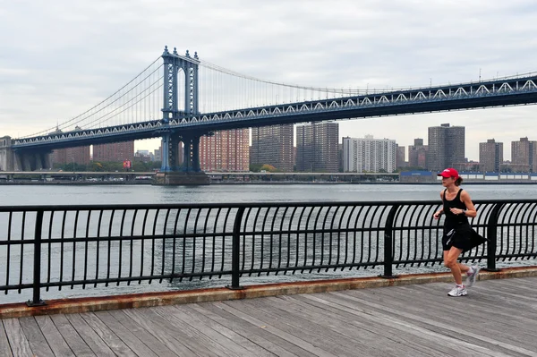 Manhattan bridge w manhattan Nowy Jork — Zdjęcie stockowe