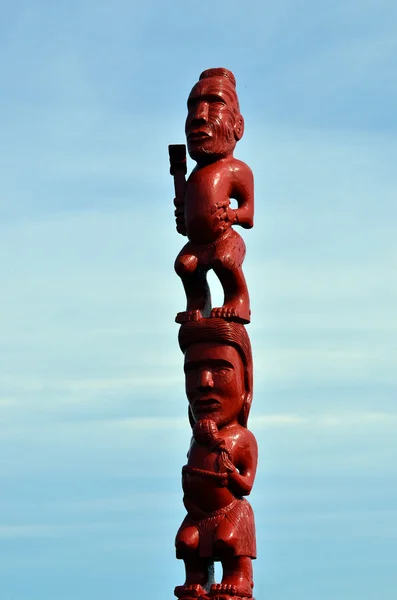 Maori Scultura — Foto Stock