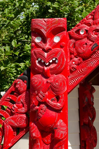 Maori Marae - Meeting House — Stock Photo, Image
