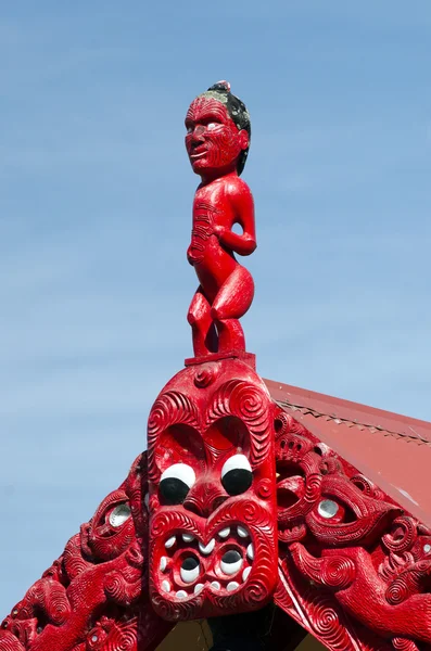 Maori marae - möte house — Stockfoto