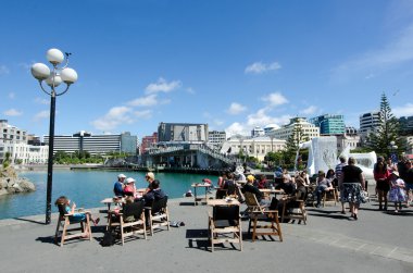 Wellington waterfront lagoon