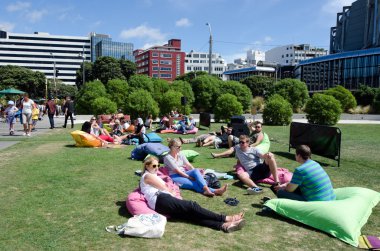 Wellington waterfront lagoon