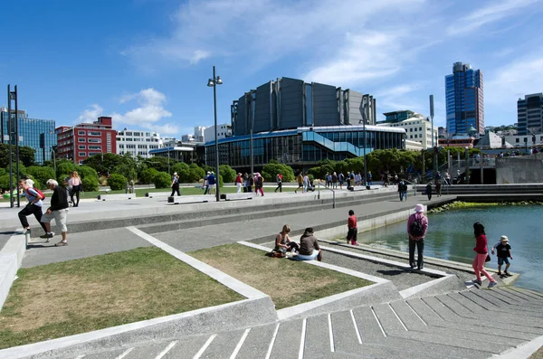 Laguna frente al mar Wellington — Foto de Stock