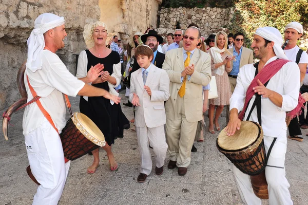 Bar Mitzvah - Judeu chegando de ritual de idade — Fotografia de Stock