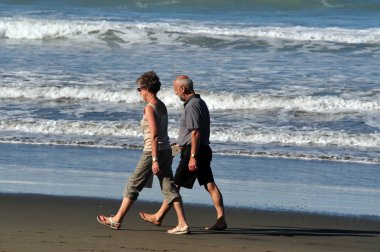 Sumner beach christchurch Yeni Zelanda