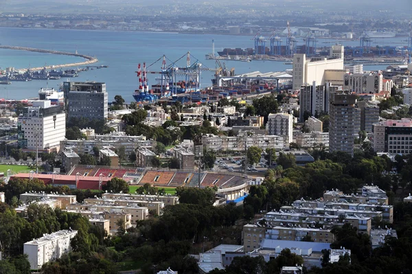 Hamnstaden haifa - israel — Stockfoto