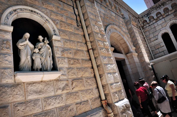 De basiliek van de Annunciatie in nazareth, Israël — Stockfoto