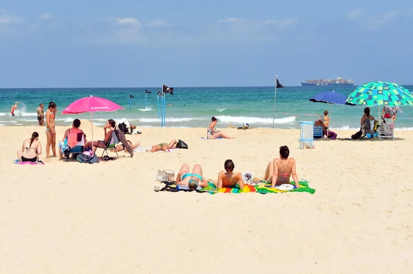 Israel Mar Mediterráneo Costa — Foto de Stock