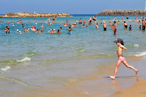 Israel Mar Mediterráneo Costa — Foto de Stock