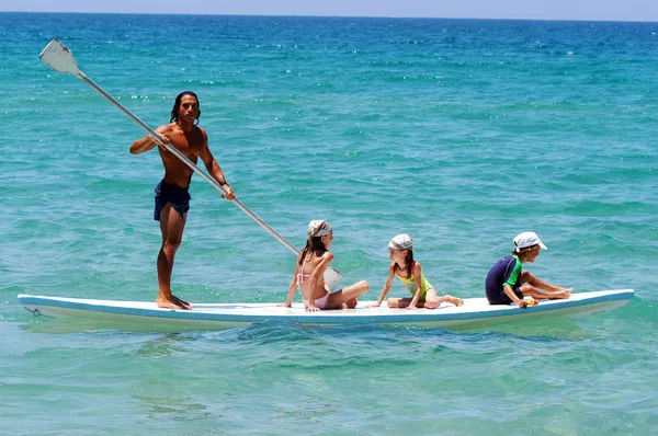 Israeli lifeguard on the Mediterranean Sea Coastline — Stock Photo, Image