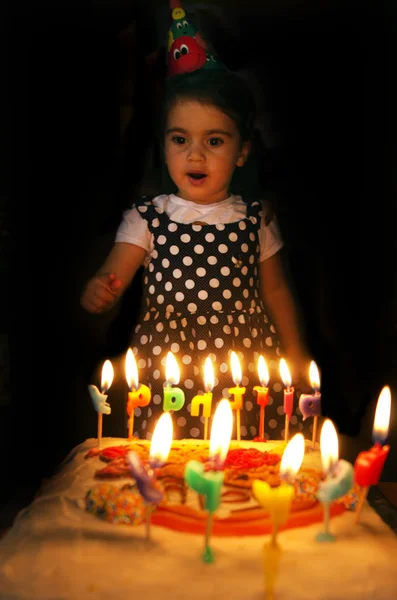 Festa di compleanno bambina — Foto Stock