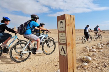 negev içinde Bisiklete binme çöl İsrail