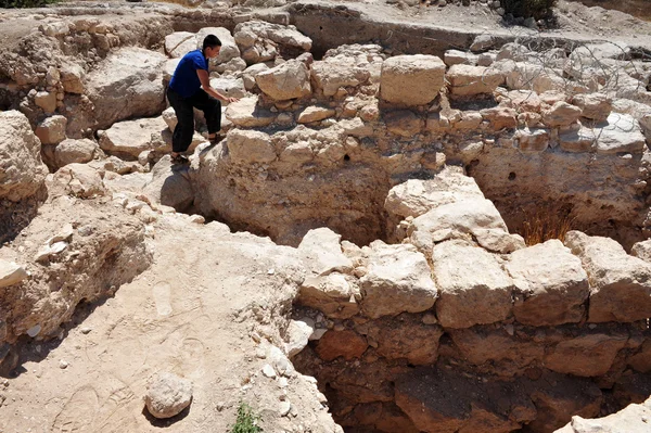 Amatzia grottor - israel — Stockfoto