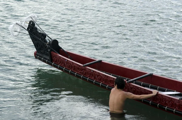 Waka kanoe — стоковое фото