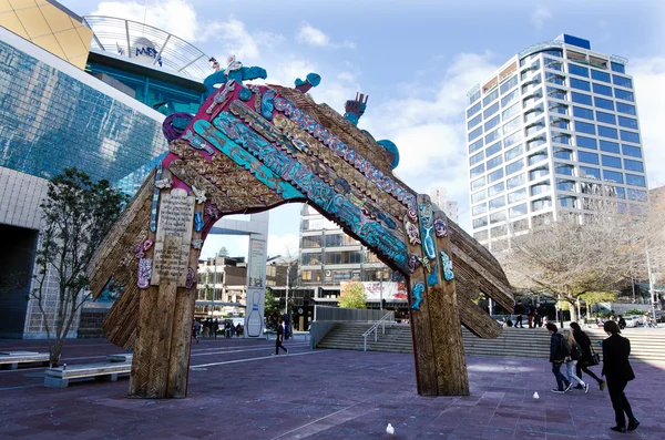 Auckland cityscape - Aotea Square — Stock Photo, Image