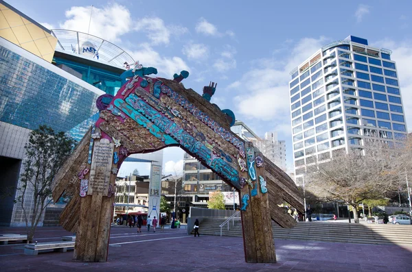 Auckland cityscape - Aotea Square — Stock Photo, Image