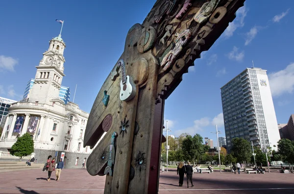 Paisaje urbano de Auckland - Aotea Square — Foto de Stock