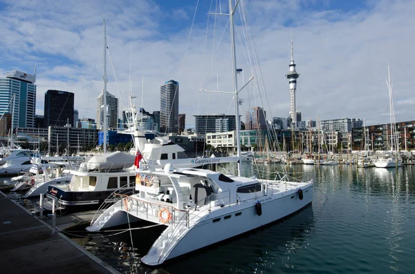 Auckland Viaduct Harbor Basin — Stock Photo, Image