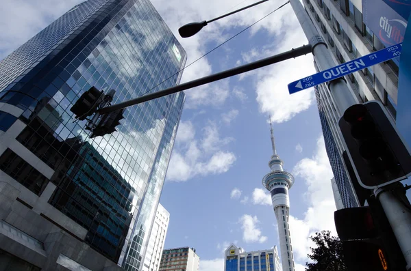 Panoráma města Auckland - queen street — Stock fotografie